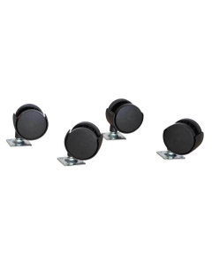 Wood Designs Contender Casters with Hardware, Set of 4