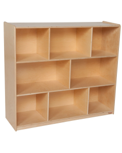 Wood Designs Classroom Single Mobile Storage Unit, Birch, 43.62" H x 48" W x 15" D