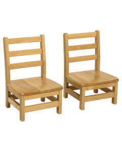 Wood Designs 12" H Hardwood Ladderback Classroom Chair