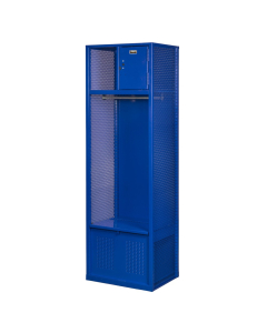 Hallowell Sport Gear Storage Lockers with Security Box & Foot Locker 24" W x 72" H (Shown in Blue)