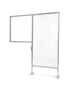 Ghent 47" W x 57" H Clear Thermoplastic Desk & Workstation Partition