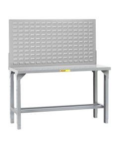 Little Giant Adjustable Height All-Welded Steel Workbench with Louvered Panel, 3000 to 5000 lb Capacity