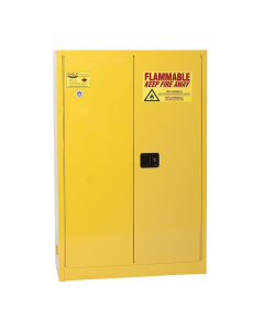 Eagle YPI-77 Manual Two Door Combustibles Safety Cabinet, 30 Gallons, Yellow