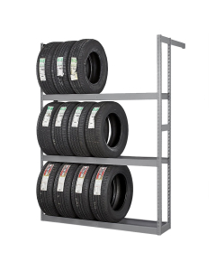 Tennsco 60" W x 84" H Automotive Tire Rack Shelving Unit (Shown in Medium Grey)