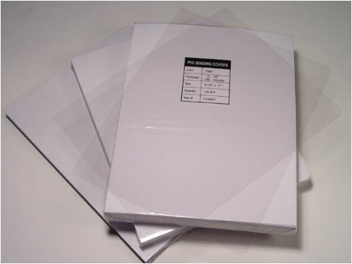 Akiles 7 Mil 8.5" x 11" Square Corner With Tissue Interleaving Crystal Clear Binding Covers