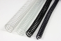 Akiles 16mm 36" Length Plastic Spiral Coil Bindings 4:1 Pitch