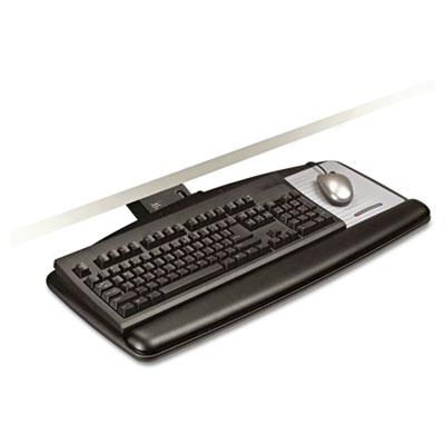 3M 23 Track SitStand Adjustable Keyboard Tray with Standard Platform Black