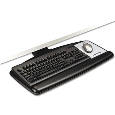 3M 23 Track Adjustable Keyboard Tray with Standard Platform Black