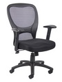Boss B6508 Mesh Task Chair, Adjustable Arms
