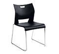 Global Duet 6621 Polypropylene Stacking Chair, Armless