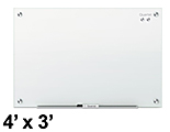 Quartet Infinity 4' x 3' White Magnetic Glass Whiteboard
