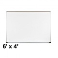 Best-Rite Aluminum Trim 6' x 4' Porcelain Magnetic Whiteboard