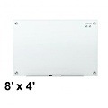 Quartet Infinity 8' x 4' White Magnetic Glass Whiteboard